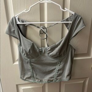 Garage Gray Crop Top